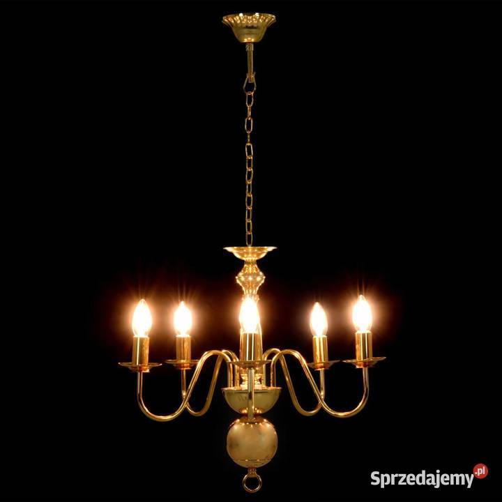 vidaXL Żyrandol złoty 5 żarówek E14SKU281617 Warszawa sprzedam