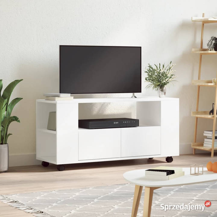 Szafka pod TV biała 102x345x43 materiał Warszawa