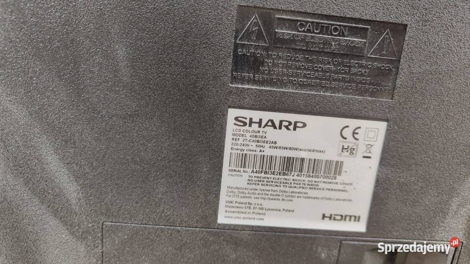 Telewizor SHARP 40 40BI3EA Sharp Warszawa
