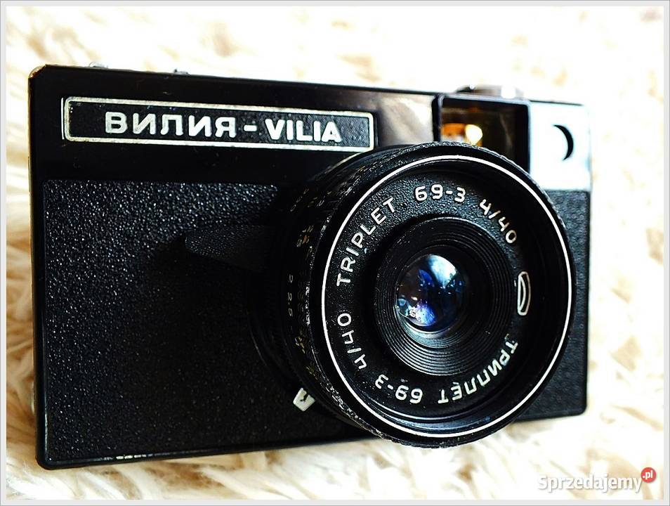 Stary aparat fotograficzny VILIA etui USSR z lat Żary