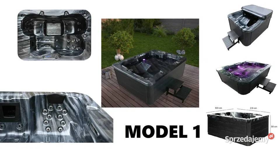 Jacuzzi wanna zewnętrzna masaż basen pokrywa LED lubuskie sprzedam