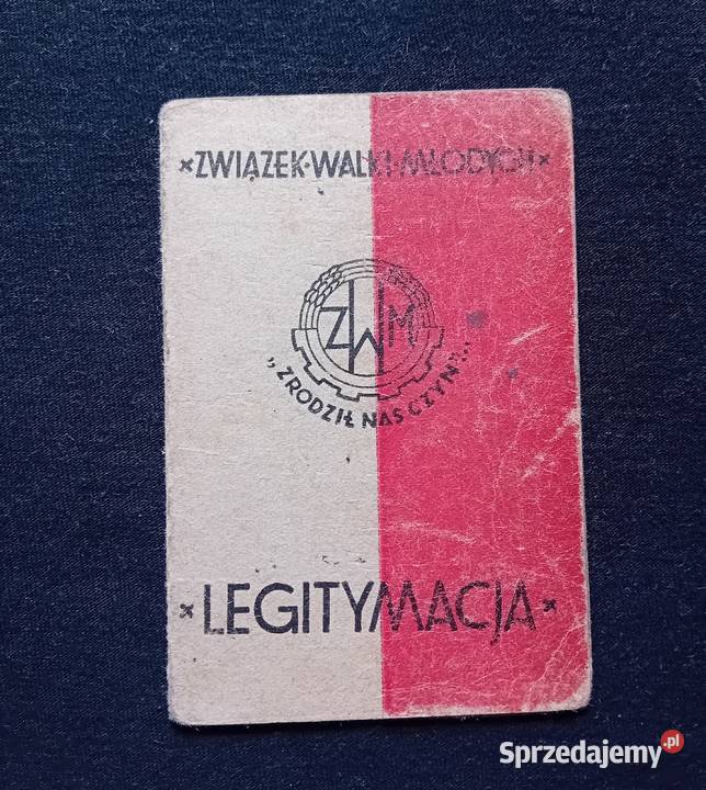 Związek Walki Młodych legitymacja Szczecin 1948 Antykwariat wielkopolskie Koźminek