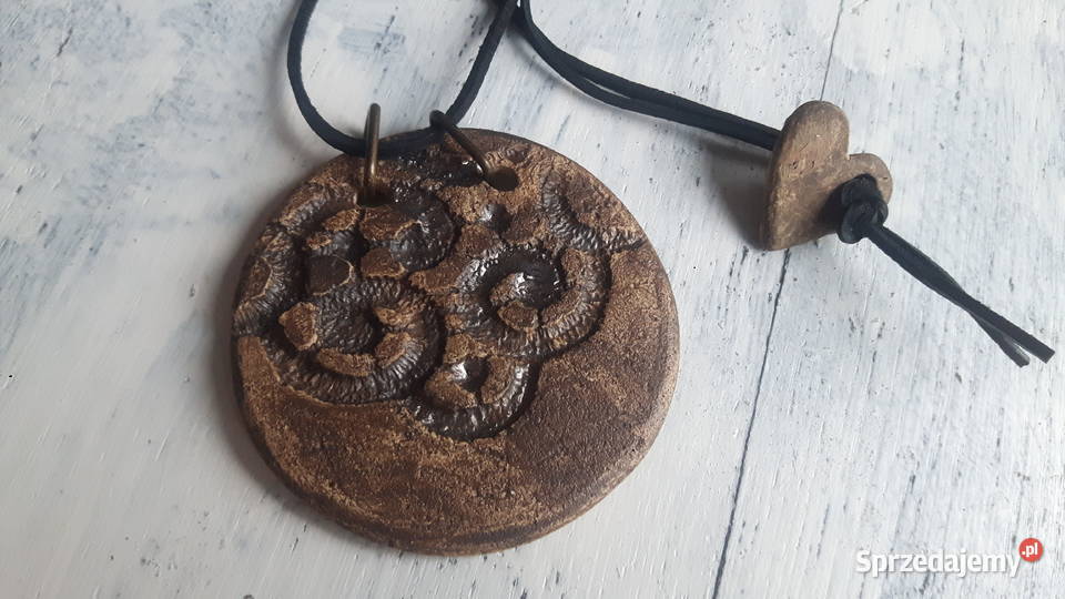 Naszyjnik ceramiczny ręcznie wykonany Otwock