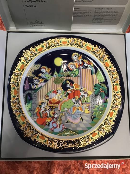 Talerz Rosenthal Bjrn Wiinblad Kolędy na świętokrzyskie