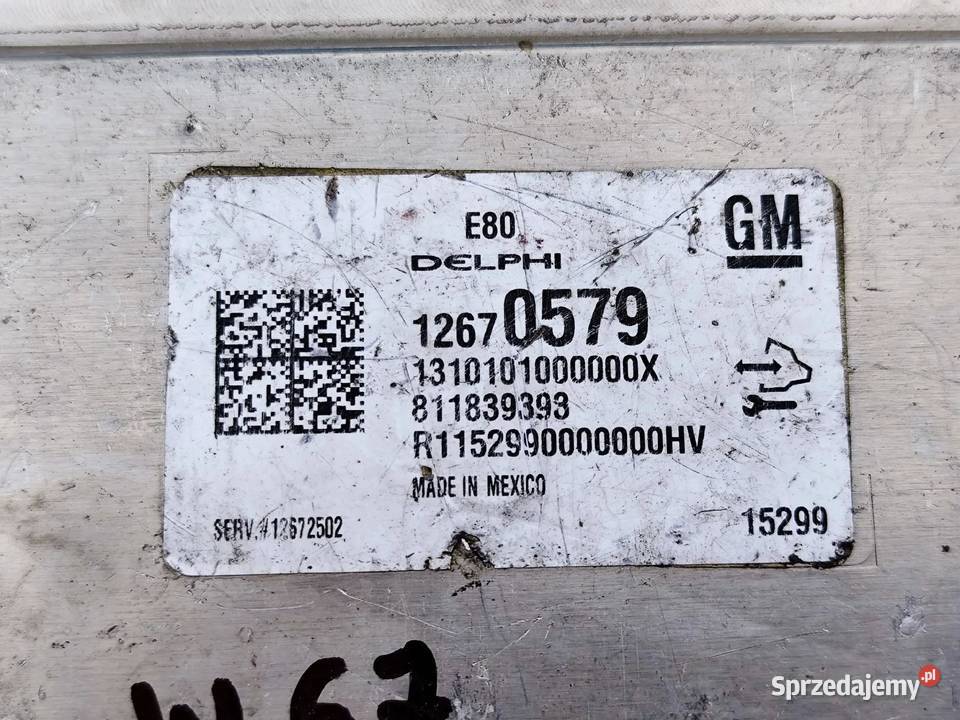 Opel Astra K 14T STEROWNIK KOMPUTER SILNIKA Przemęt