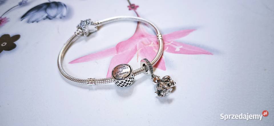 Bransoletka PANDORACharms RodzinaZawieszka Warszawa sprzedam