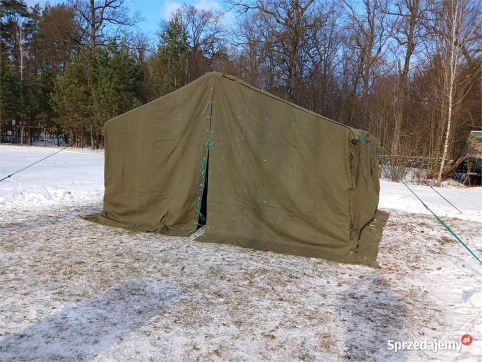 Namiot wojskowy 5 x 5 m z armii szwedzkiej Stegna