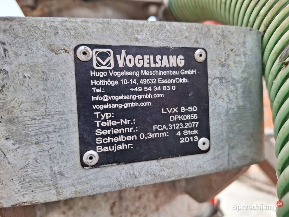 Rozdzielacz do gnojowicy VOGELSANG LVX 850 Nowy Targ