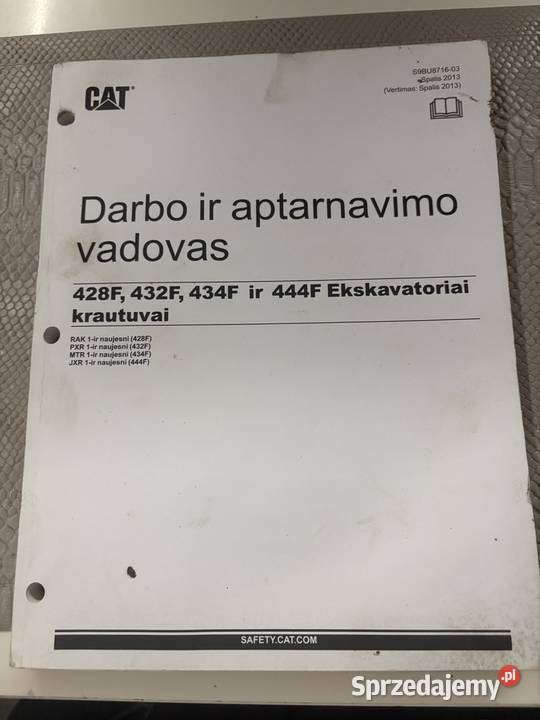 Instrukcja obsługi CAT 428F 432F 434F 444F