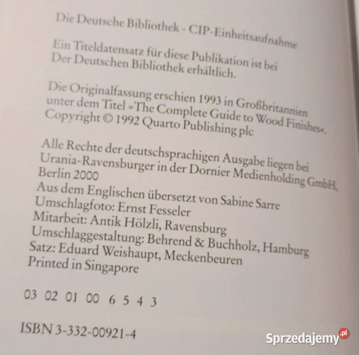 Behandlung von holzoberflachen Derrick Crump Poznań