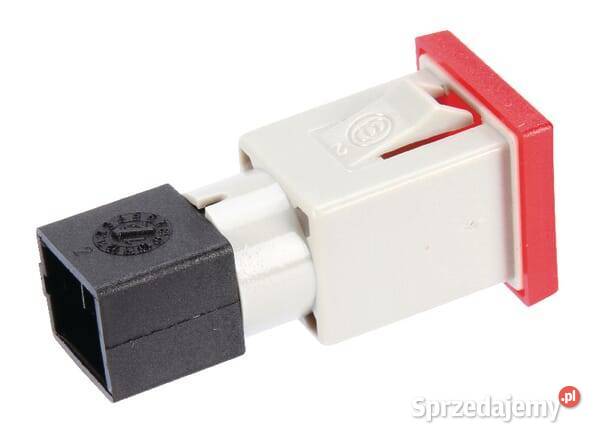 Kontrolka kwadratowa 1224V czerwona przykręcana