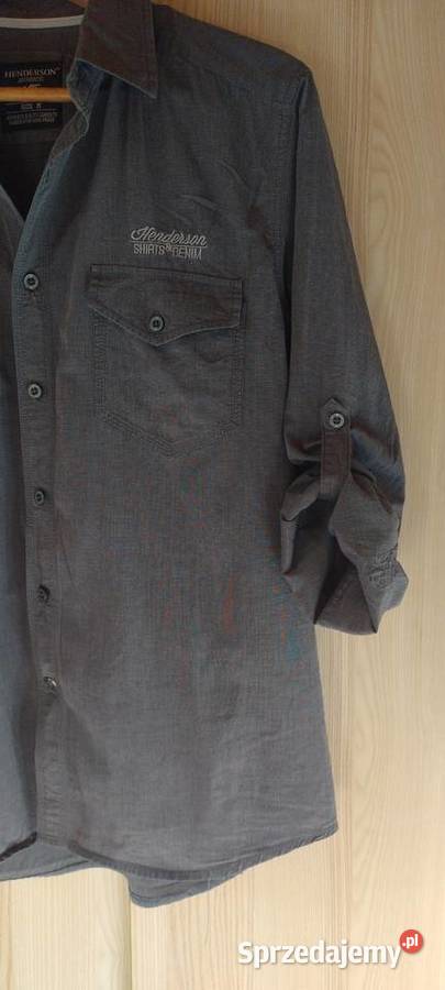 Koszula męska grafitowa Odzież codzienna Lublin