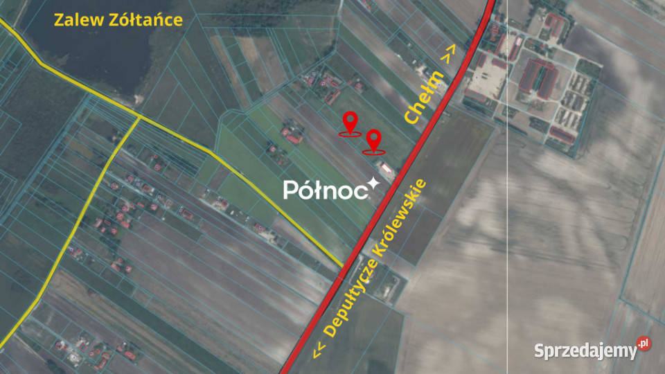 Dwie działki budowlane zalewie Zółtańce Sprzedaż Żółtańce