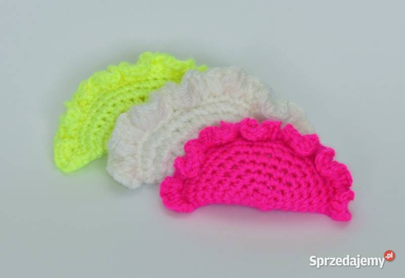 Pierogi szydełkowe polskie rękodzieło bawełna Szczecin