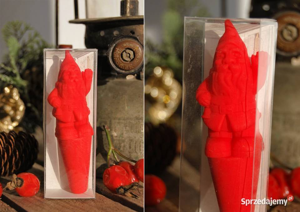 Mikołaj skrzat krasnal czerwony silikonowy korek czerwony Lublin sprzedam