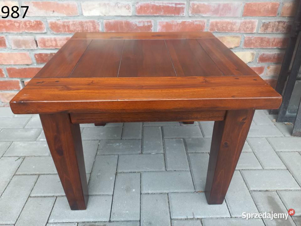 Stolik kawowy drewniany kwadratowy 60x60 Ława HH (987)