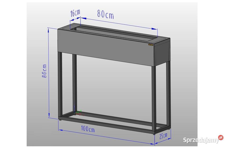Stelaż biokominek pod palnik wkład palenisko