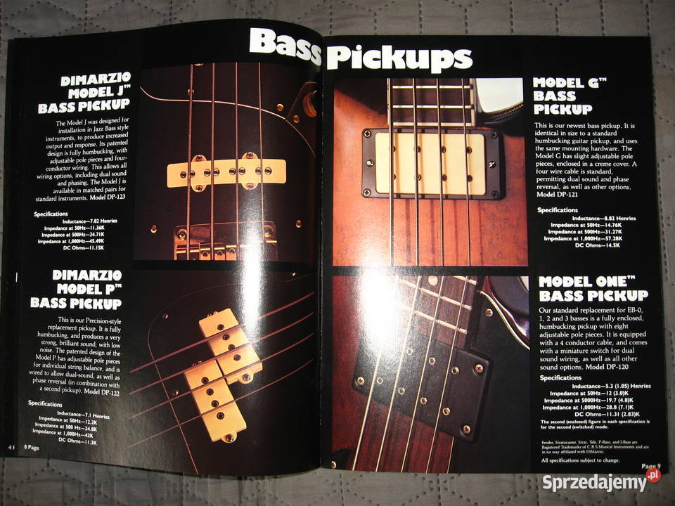 Di Marzio 19791980 Catalog katalog przetworników Kępice