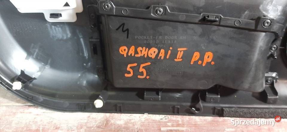 Boczek tapicerka drzwi Nissan Qashqai II Prawy osobowe Włoszczowa