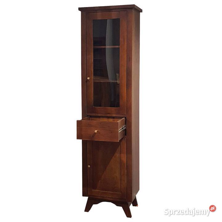 Wąska witryna drewniana 52 przeszklona BONN z lubelskie Lublin