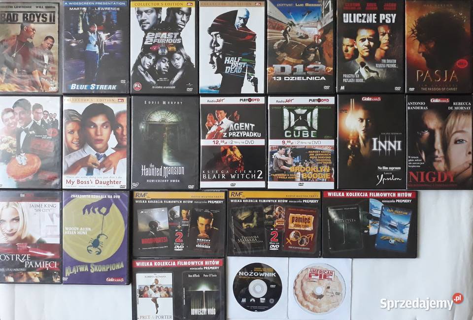 Filmy DVD płyty 1 kosztuje 2 1 płyta Konstancin-Jeziorna sprzedam