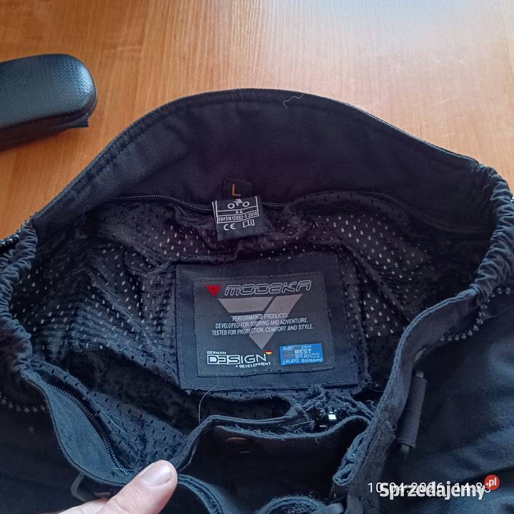 Spodnie motocyklowe tekstylne Modeka rozmiar L łódzkie Łódź sprzedam