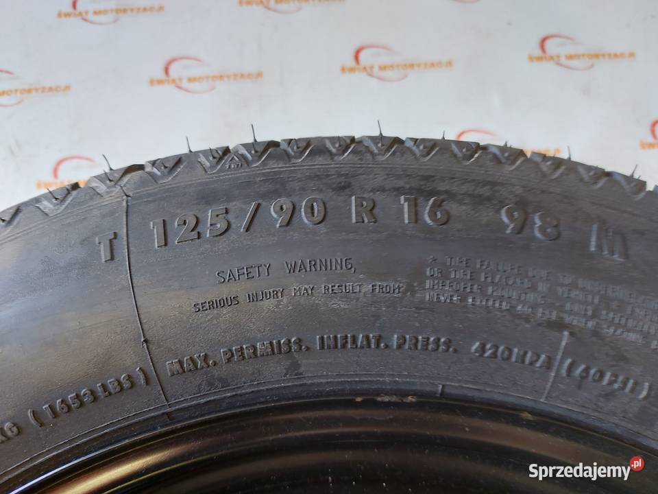 MERCEDES W209 koło dojazdowe 1259016 98M ET17 Kielce