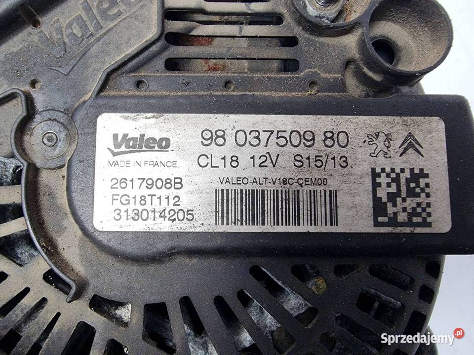 ALTERNATOR CITROEN C5 II 9803750980 Lipno
