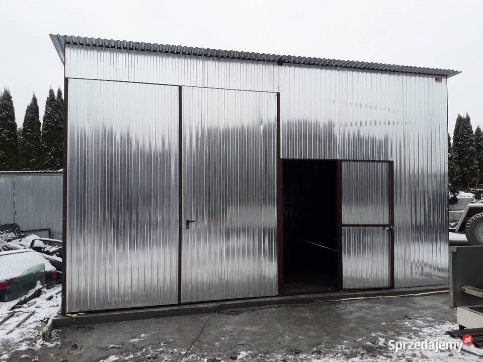 Garaż Blaszany Grafitowy MAŁA HALA Wiata Magazyn śląskie Częstochowa