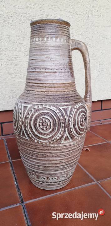 Wazon dzban z uchem ceramiczny na kwiaty Garwolin