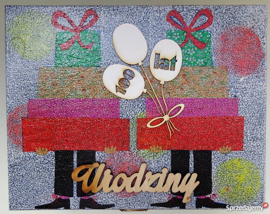 PREZENTY Drewniana ozdobna skrzyneczka na skarby mazowieckie Warszawa