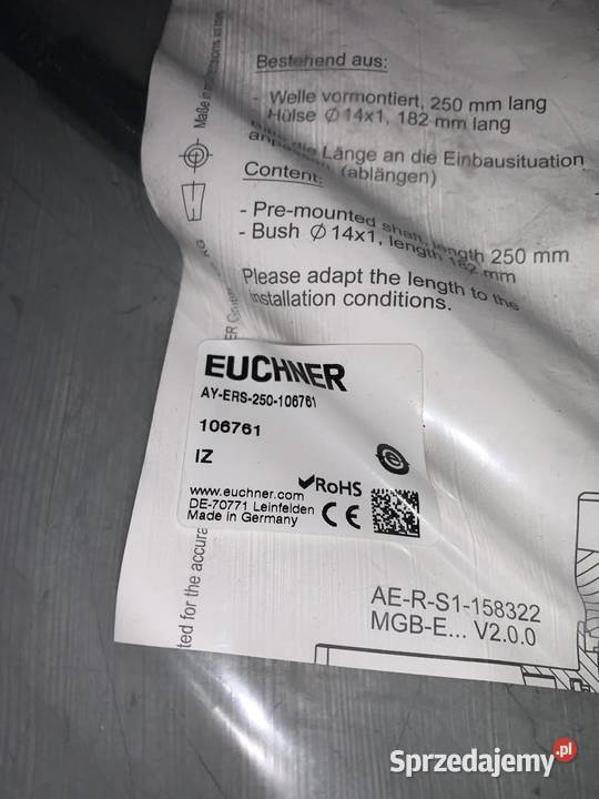 Euchner AYERS250106761 Switch part mazowieckie Warszawa