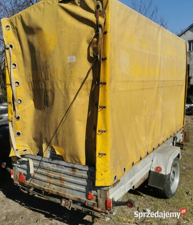 Przyczepka lekka 3m x13m plandeka stelaż Do samochodów osobowych Iwaniska