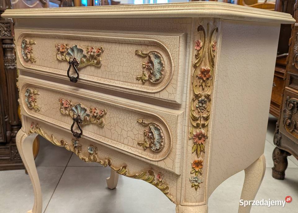 Piękna komoda ludwikowska ecrusklep Dąbrowa Dąbrowa Górnicza