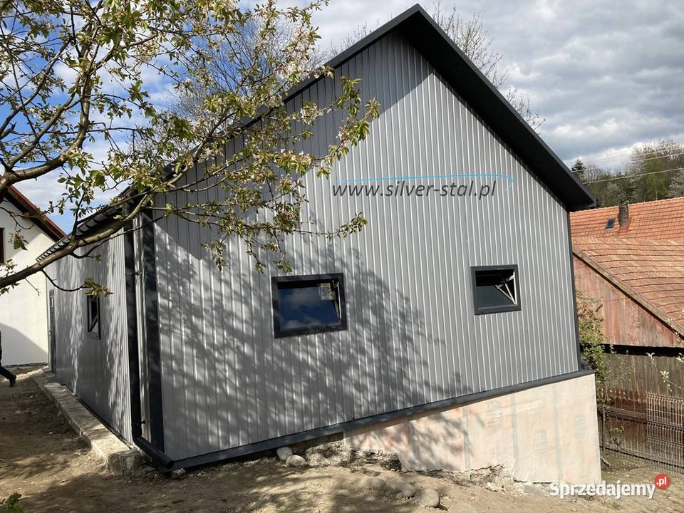 Garaż blaszany 6X12 6X9 Silverstal Garaże RAL Gliwice