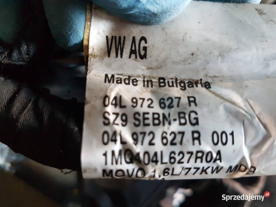 VW 16 TDI 105 77KW INSTALACJA SILNIKA WIAZKA Turek