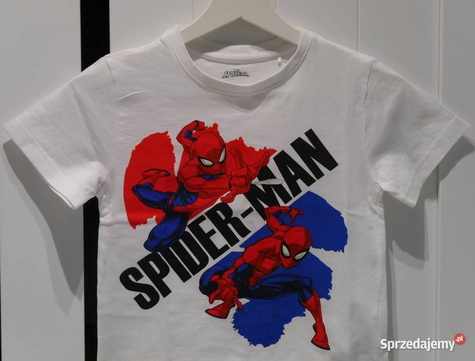Marvel Spiderman fajna koszulka 128 krótki Wrocław