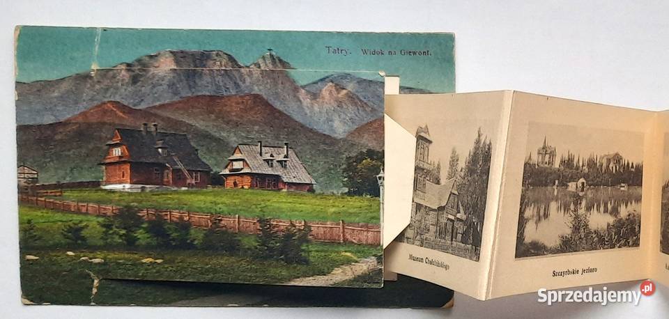 Przedwojenna Pocztówka III Tatry Widok na Gliwice