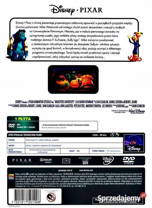 POTWORY I SPÓŁKA UNIWERSYTET POTWORNY PAKIET 2 Filmy wielkopolskie Kalisz