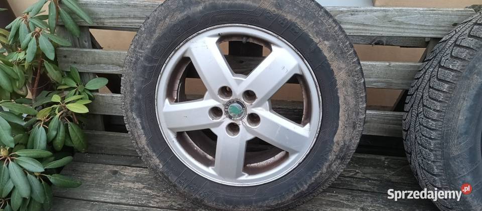 Koła aluminiowe z oponami zimowymi skoda wielkopolskie Krzywiń sprzedam