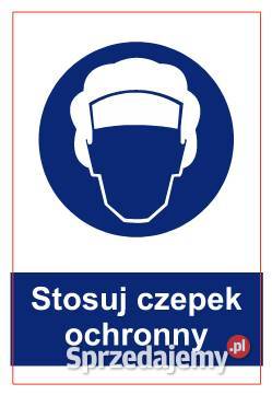 Naklejka BHP Stosuj czepek ochronny GL025 małopolskie Kamionna
