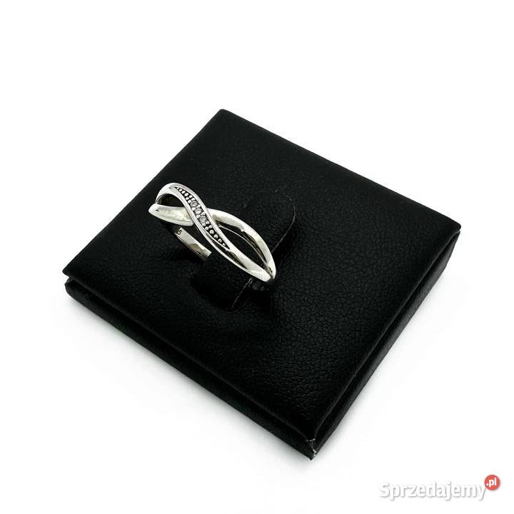 Nowy Rodowany Srebrny Pierścionek pr 925 202g
