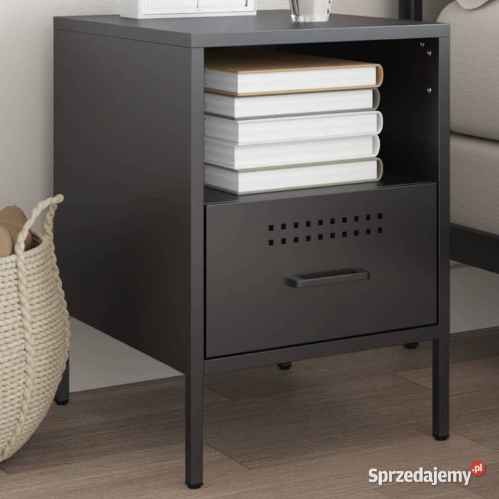 Szafka nocna czarna 36x39x505 stal WM843054 mazowieckie Warszawa sprzedam