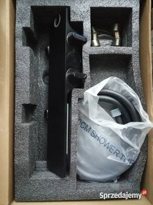 Czarny zestaw prysznicowy Łazienka śląskie Zawiercie