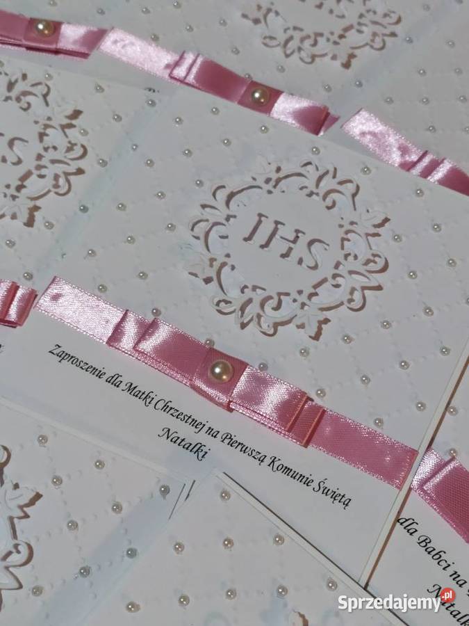 Zaproszenia na I Komunię Św wielkopolskie Konin