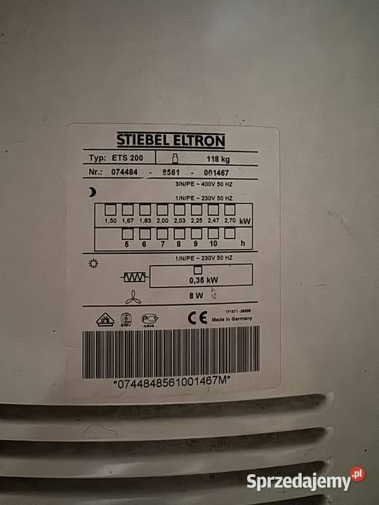 Sprzedam 3 piece akumulacyjne Stiebel Eltron ETS małopolskie Kraków