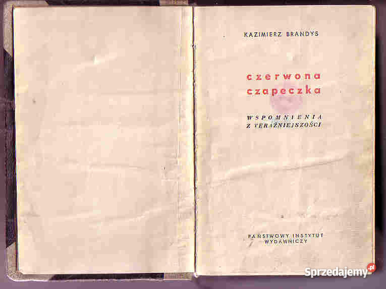 4273 CZERWONA CZAPECZKA WSPOMNIENIA Z TERAŹNIEJS Czyrna sprzedam