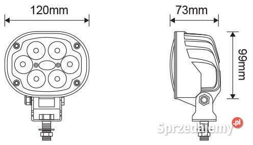 Lampa robocza LED owalna 30W 3000lm z wtyczką małopolskie Kamionna sprzedam