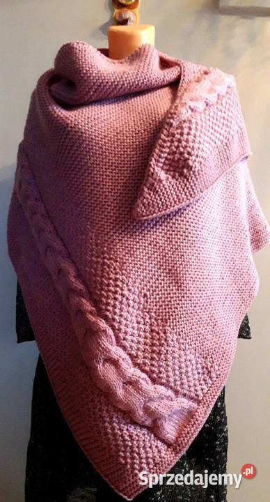 Chusta robiona na drutach Zamość