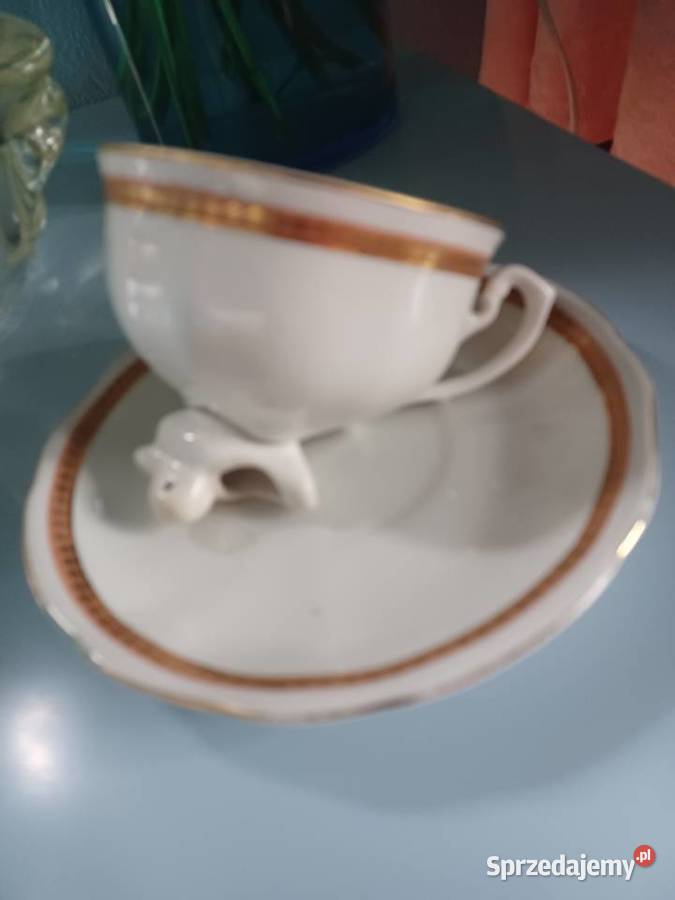 Stara filiżanka Ćmielów ze złoceniem Łódź sprzedam